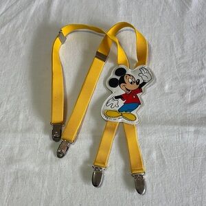 🐥 Disney - Yellow Mickey Mouse Kids Suspenders
